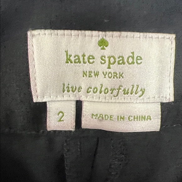 Kate Spade Women's Black Straight Leg Pants - Picture 2 of 5
